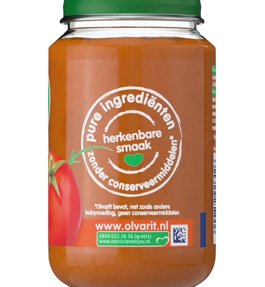 Olvarit Tomaat rundvlees aardappel wortel (200 gr)