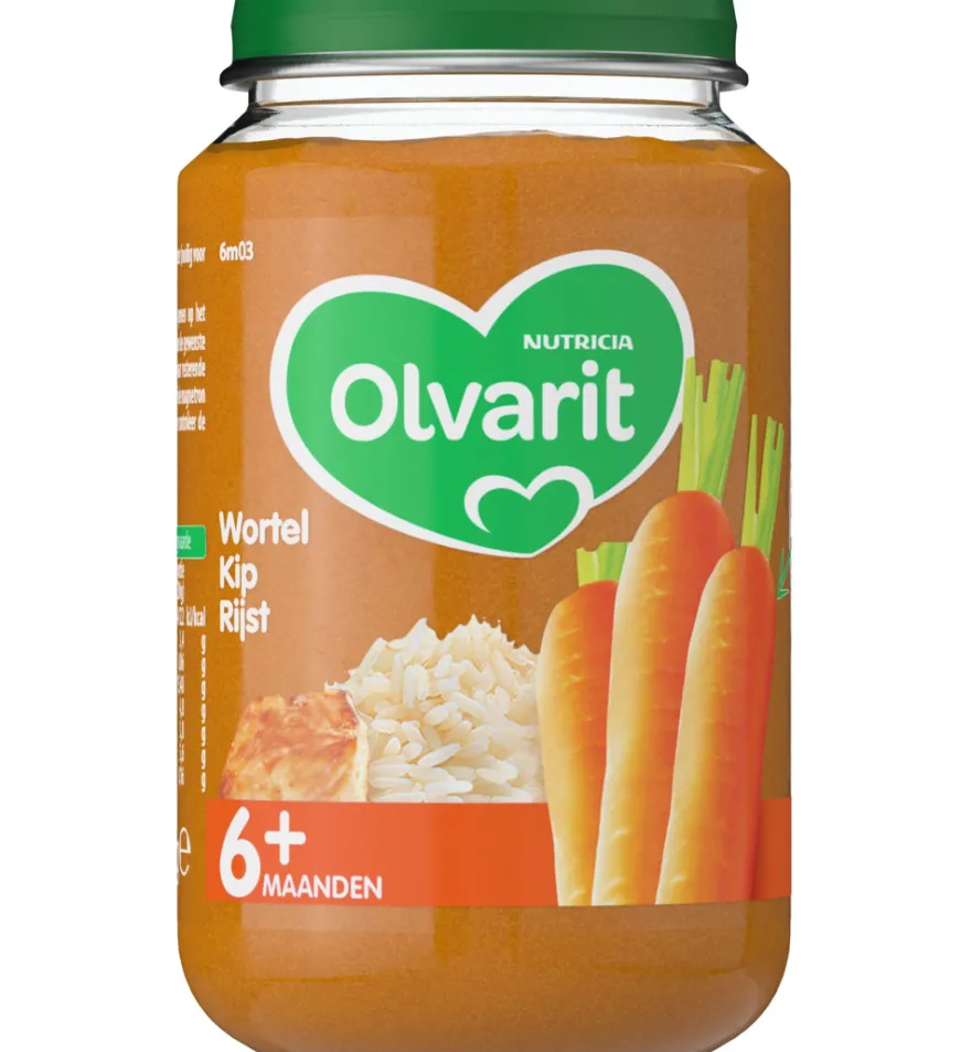 Olvarit Wortel kip rijst 6M03 (200 gr)