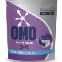 Omo Professional 3-in-1 Wasmiddel Capsules Activeclean Pro Formula (80 stuks)