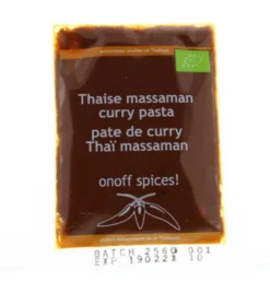 Onoff Thaise Massaman Currypasta Bio (50 gr)