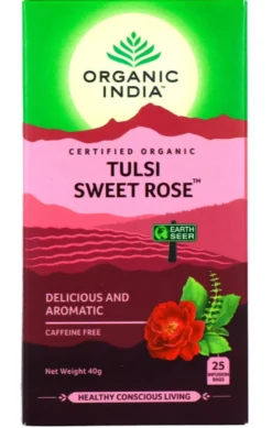 Organic India Tulsi Sweet Rose Bio Thee Zakjes (25 zakjes)
