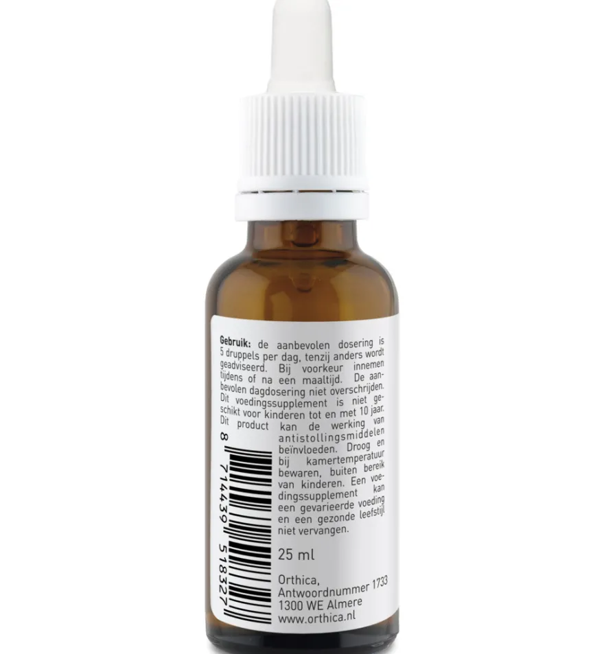 Orthica D3 & K2 oliedruppels (25 ml)