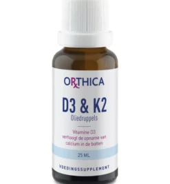 Orthica D3 & K2 oliedruppels (25 ml)