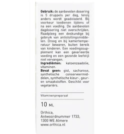 Orthica Vitamine K & D zuigeling (10 ml)