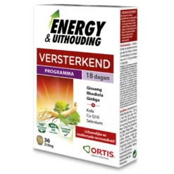 Ortis Energy & Uithouding Tabletten (36 tabletten)