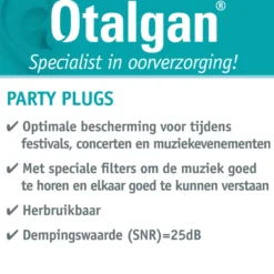 Otalgan Party Plugs (1 paar)