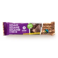Oxfam Sesamreep Pure Chocolade Fairtrade Bio (20 gr)