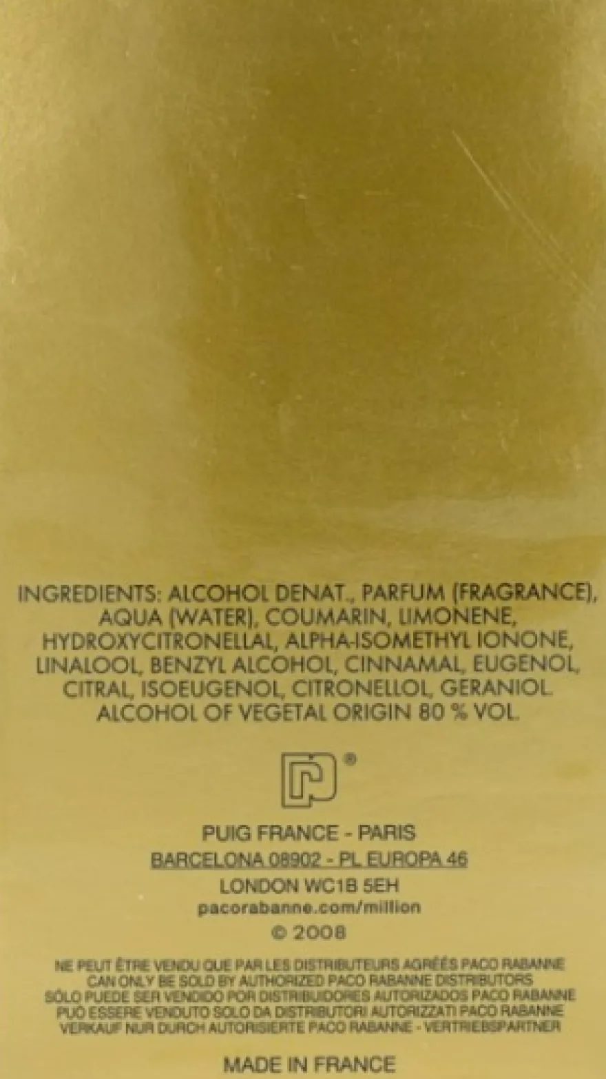 Paco Rabanne 1 Million Eau De Toilette (50 ml)