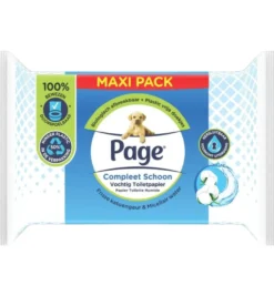 Page Vochtig toiletpapier compleet schoon (76 stuks)