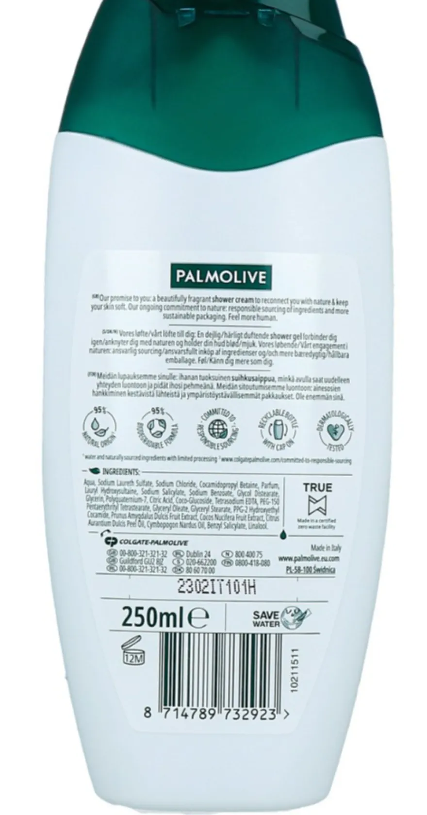 Palmolive Naturals Coconut & Milk Shower Cream (250 ml)
