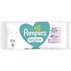 Pampers Baby Wipes Sensitive 0% Plastic (24 x 52 stuks)