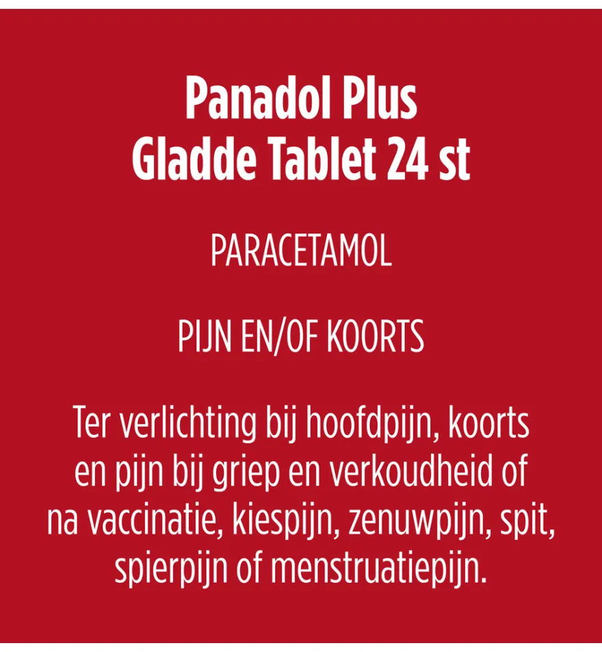 Panadol Plus glad (24 tabletten)