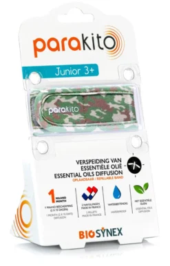 Parakito Anti-muggen Armband Camouflage Junior 3+ (1 stuk)