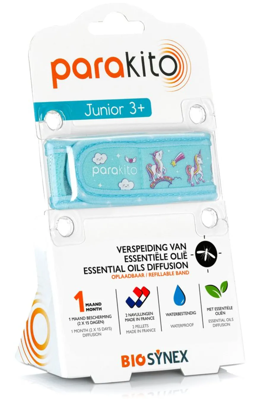 Parakito Anti-muggen Armband Eenhoorn Junior 3+ (1 stuk)