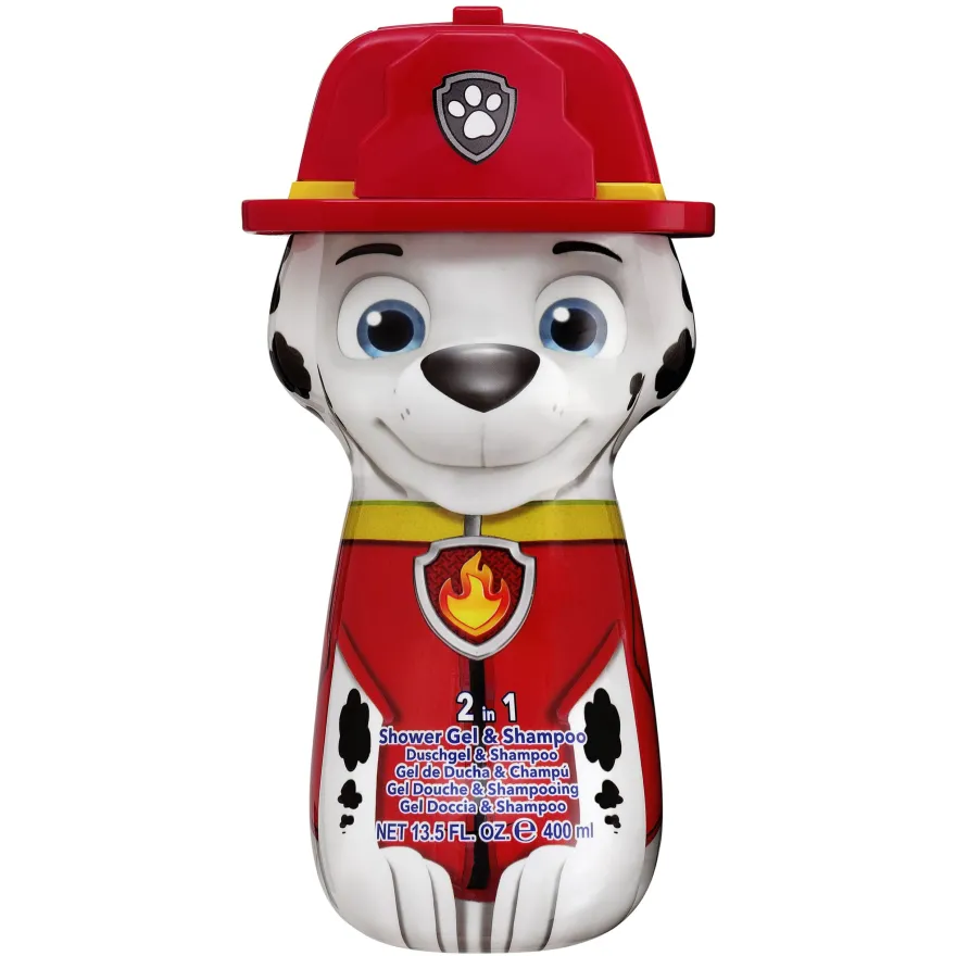 Paw Patrol Shower Gel & Shampoo 2D Marshall (400 ml)