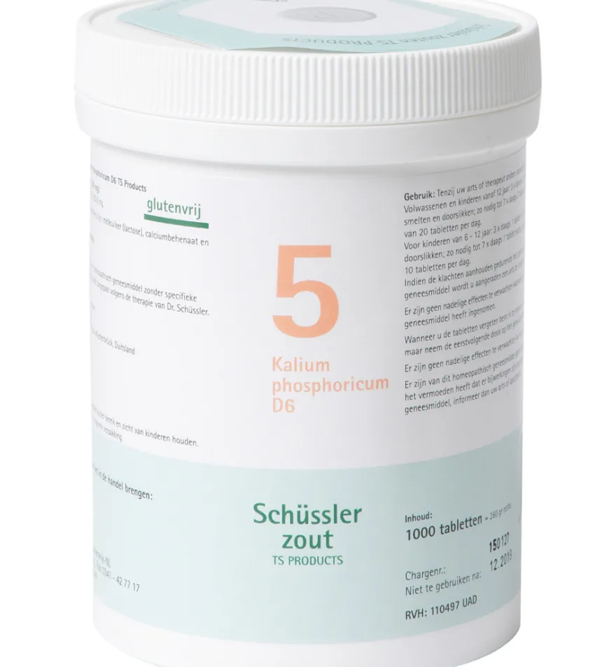 Pfluger Kalium phosphoricum 5 D6 Schussler (1000 tabletten)