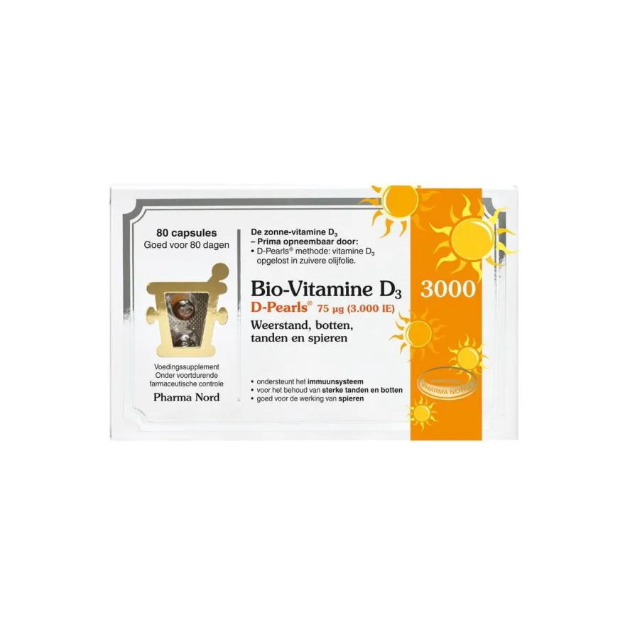 Pharma Nord Bio-Vitamine D3 3000IE D Pearls (80 capsules)