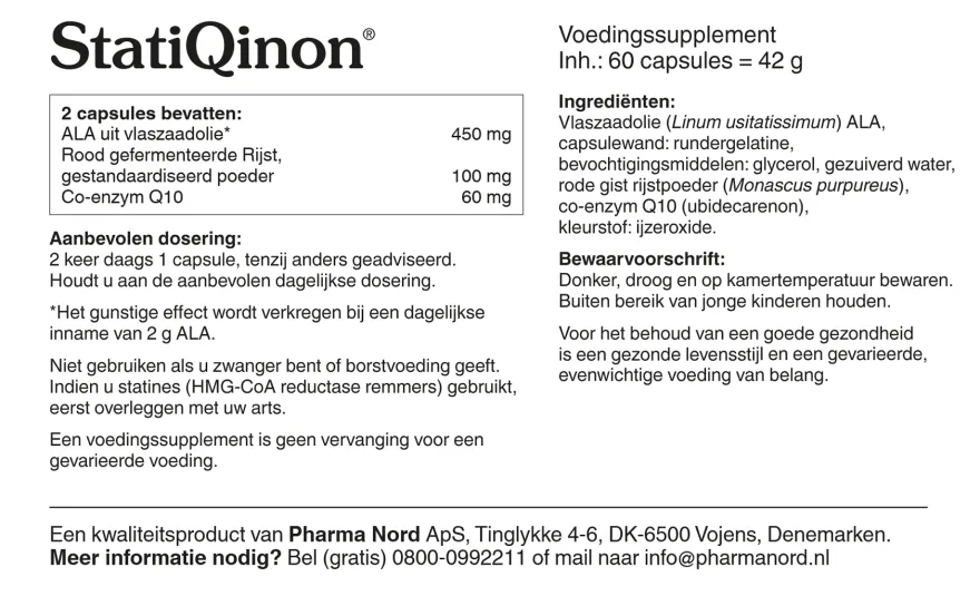 Pharma Nord Statiqinon (60 capsules)
