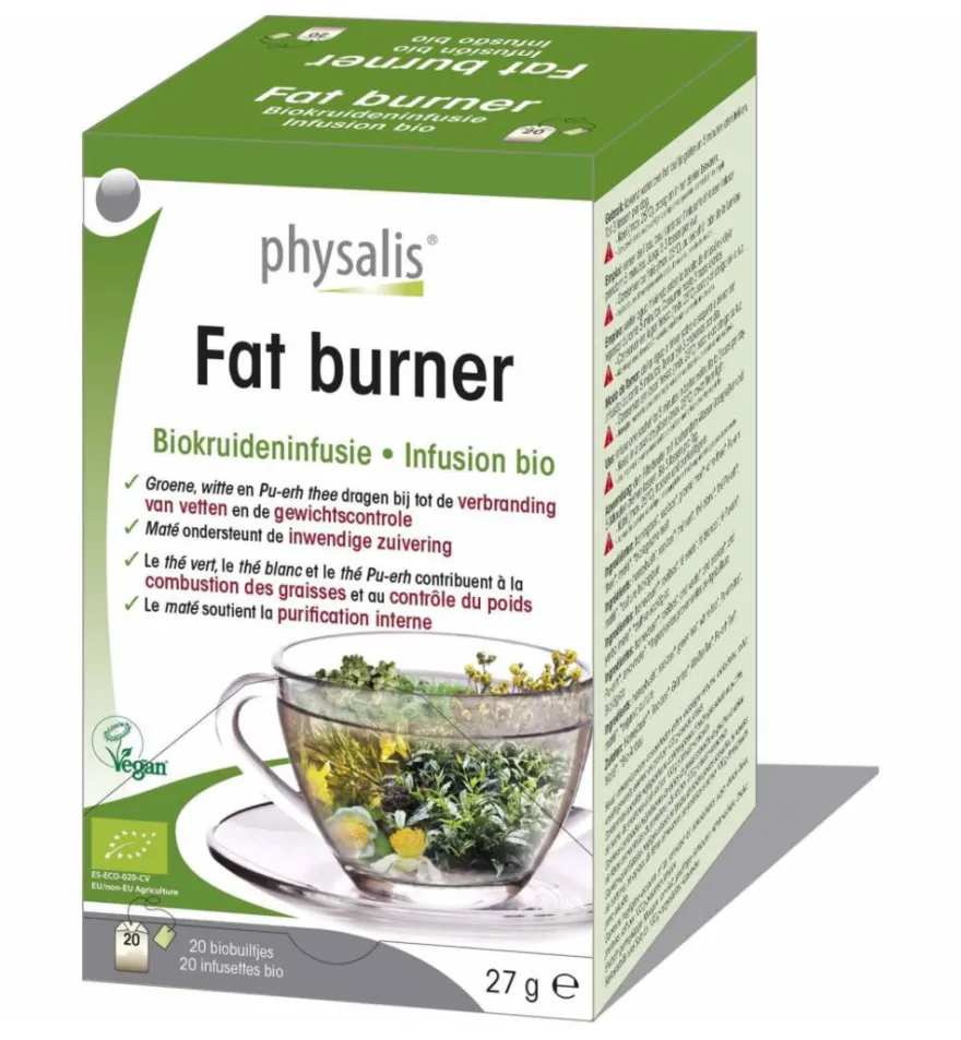 Physalis Fat Burner Thee Bio (20 stuks)