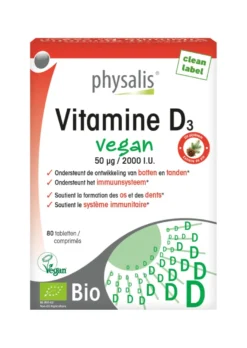 Physalis Vitamine D3 Vegan Tabletten (80 tabletten)