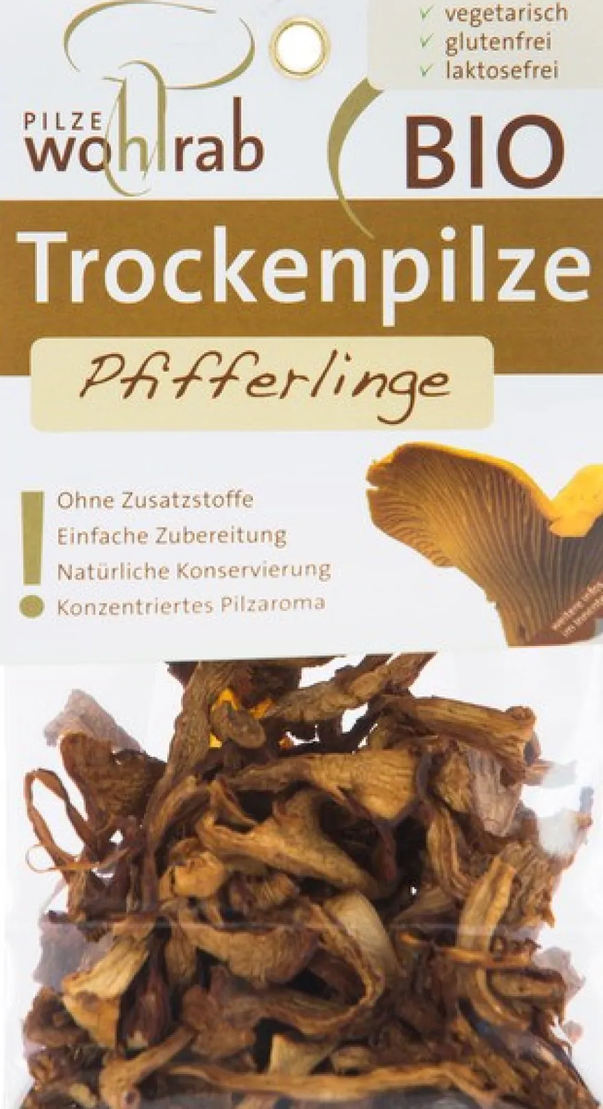 Pilze Wohlrab Cantharellen Gedroogd (20 gr)