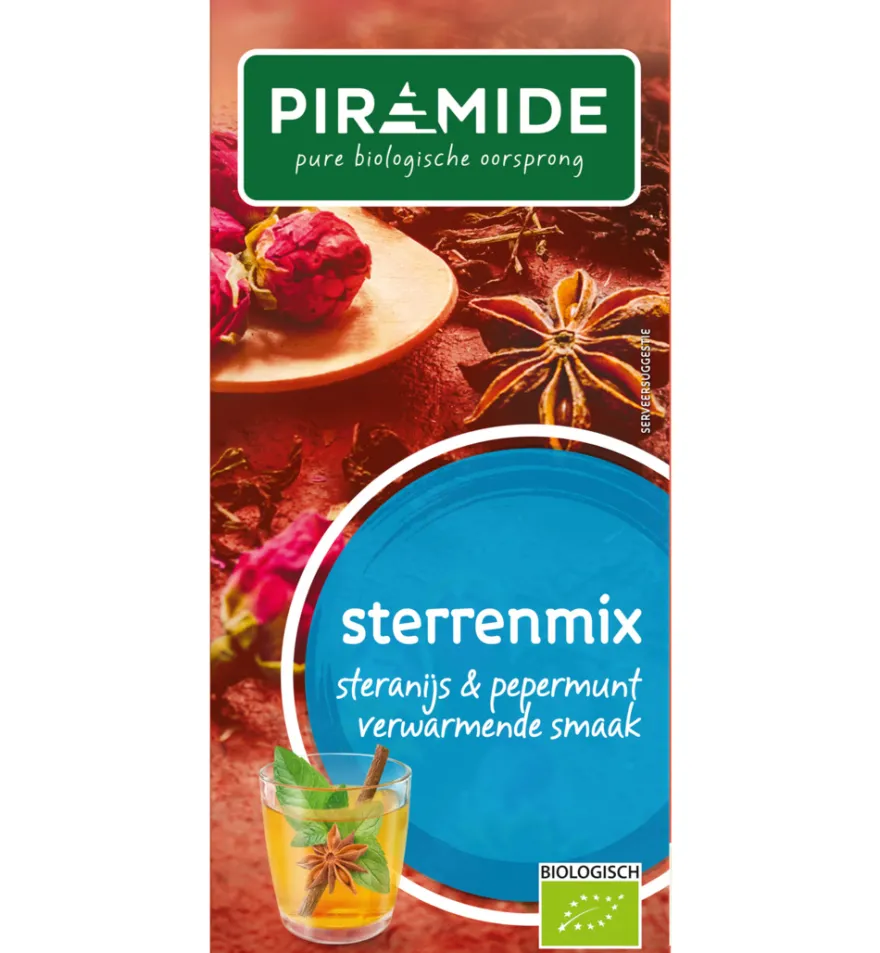 Piramide Sterrenmix Thee Eko Bio (20 stuks)