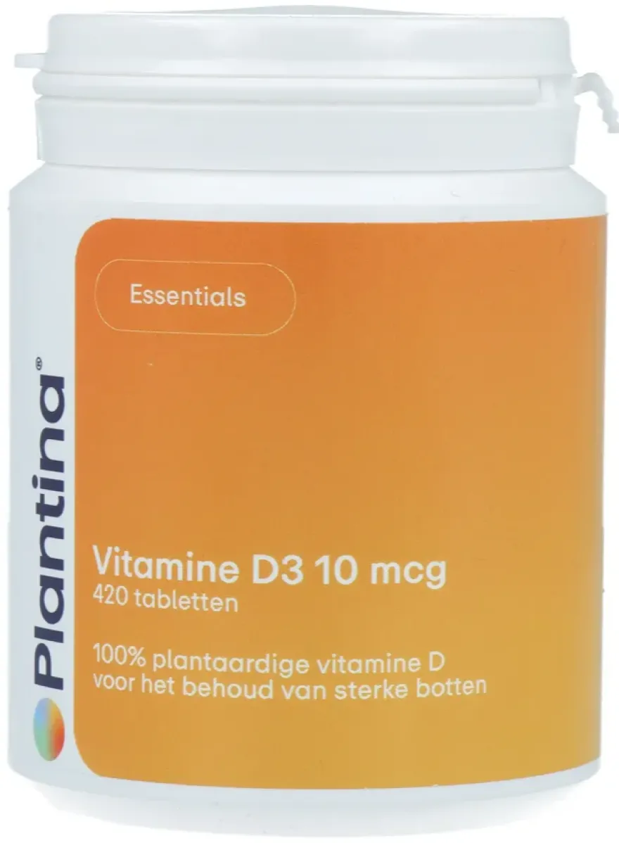 Plantina Essentials Vitamine D3 10 mcg Tabletten (420 tabletten)