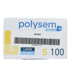 Polysem Latex Handschoenen Maat S (100 stuks)