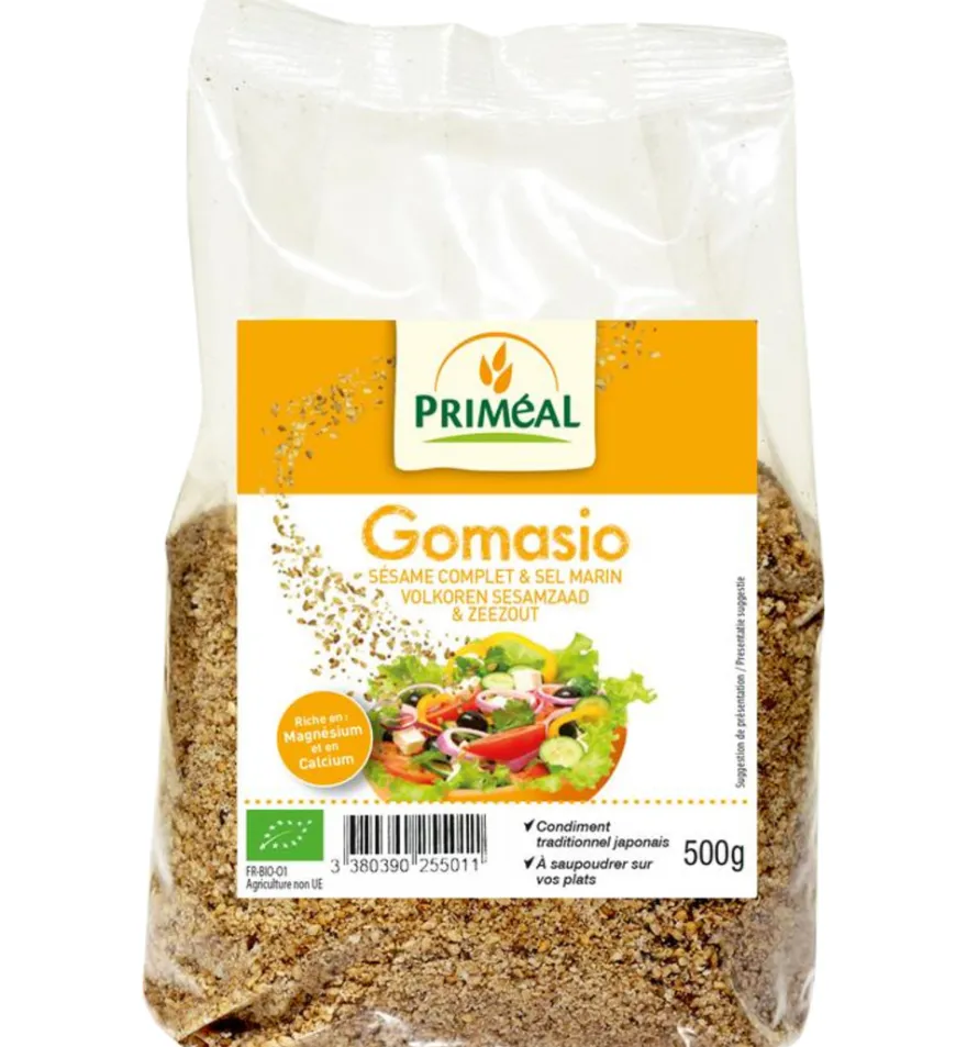 Priméal Gomasio Volkoren Sesamzaad en Zeezout Bio (500 gr)