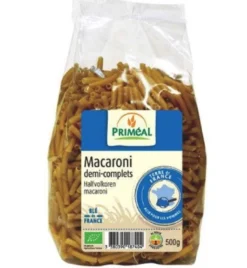 Priméal Halfvolkoren Macaroni Bio (500 gr)