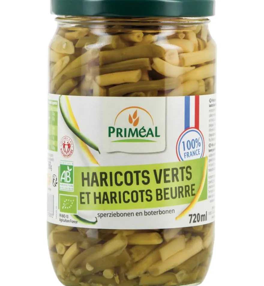Priméal Sperziebonen en Boterbonen uit Frankrijk Bio (660 gr)