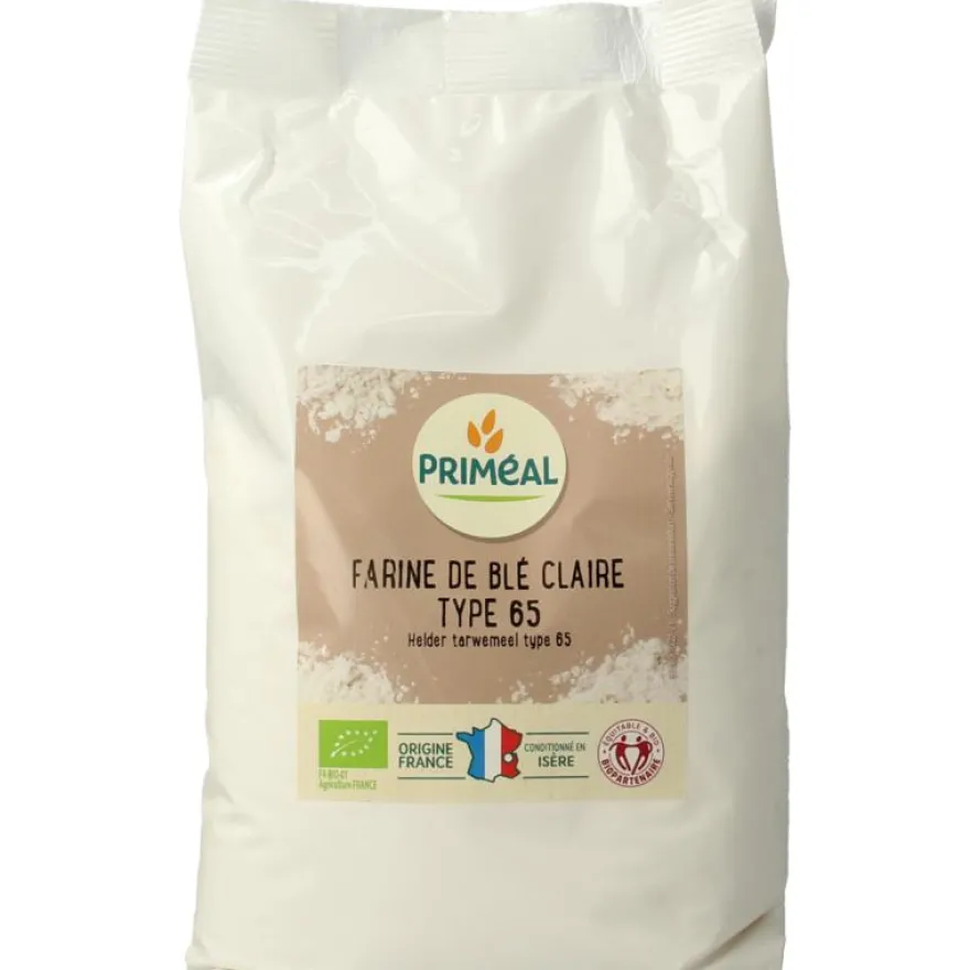 Priméal Tarwemeel Helder Borsa Type 65 Bio (1000 gr)
