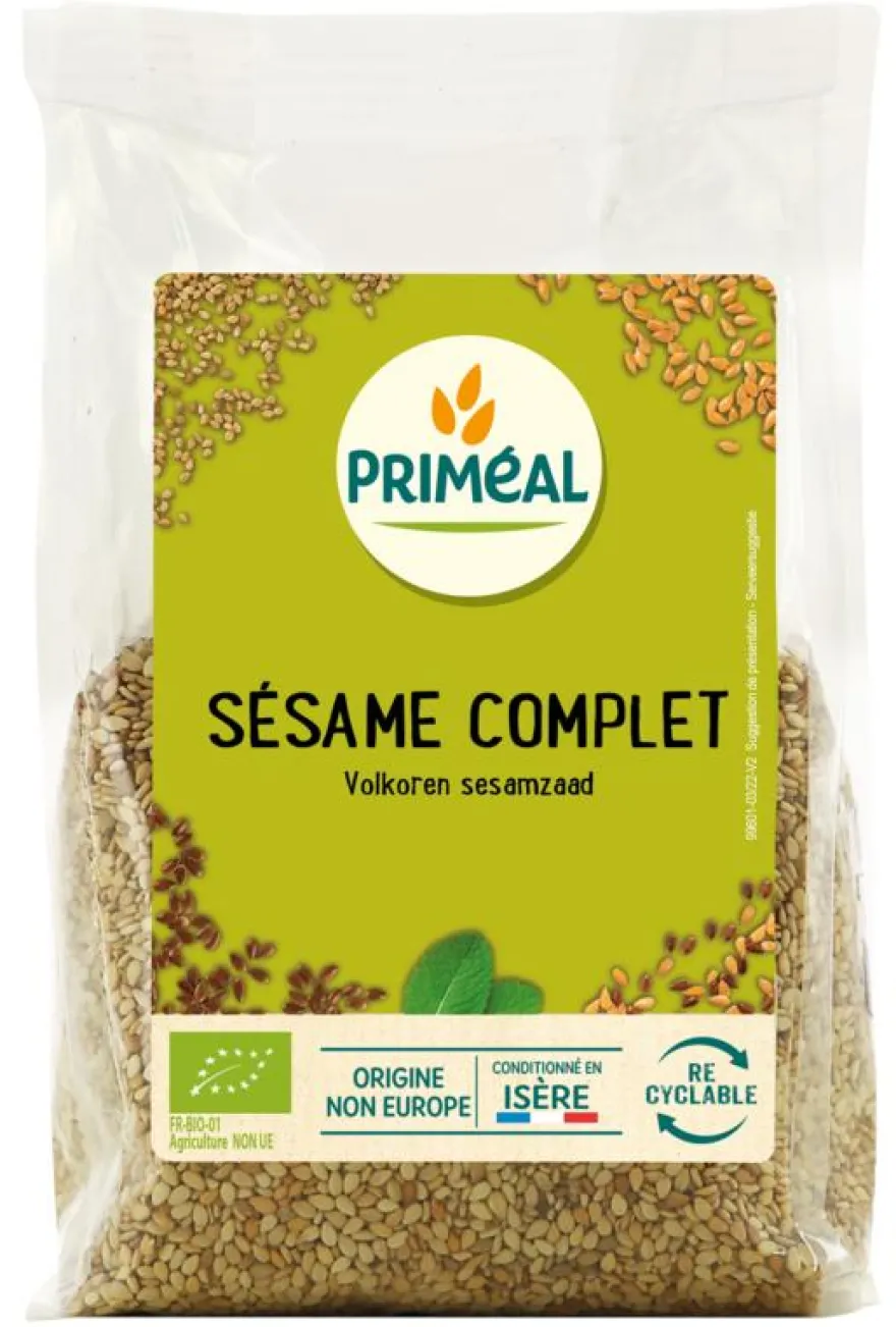 Priméal Volkoren Sesamzaad Bio (250 gr)