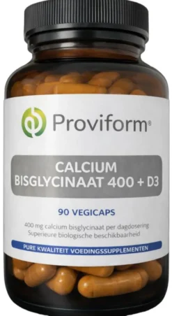 Proviform Calcium Bisglycinaat 400 + D3 (90 vega capsules)