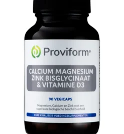 Proviform Calcium Magnesium Zink Bisglycinaat & D3 (90 vega capsules)