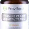 Proviform K2 200mcg & D3 75mcg Capsules (120 vegetarische capsules)