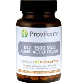 Proviform Vitamine B12 1500Mcg Combi Actief Folaat (120 Zuigtabletten)