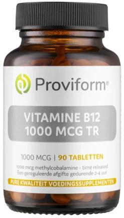 Proviform Vitamine B12 – 1000 Mcg Methylcobalamine Time Released (90 tabletten)