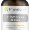 Proviform Vitamine D3 – 25 Mcg (300 tabletten)