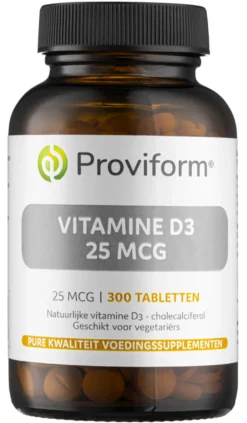 Proviform Vitamine D3 – 25 Mcg (300 tabletten)