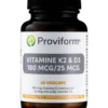 Proviform Vitamine K2 180Mcg & D3 25Mcg (60 vega capsules)