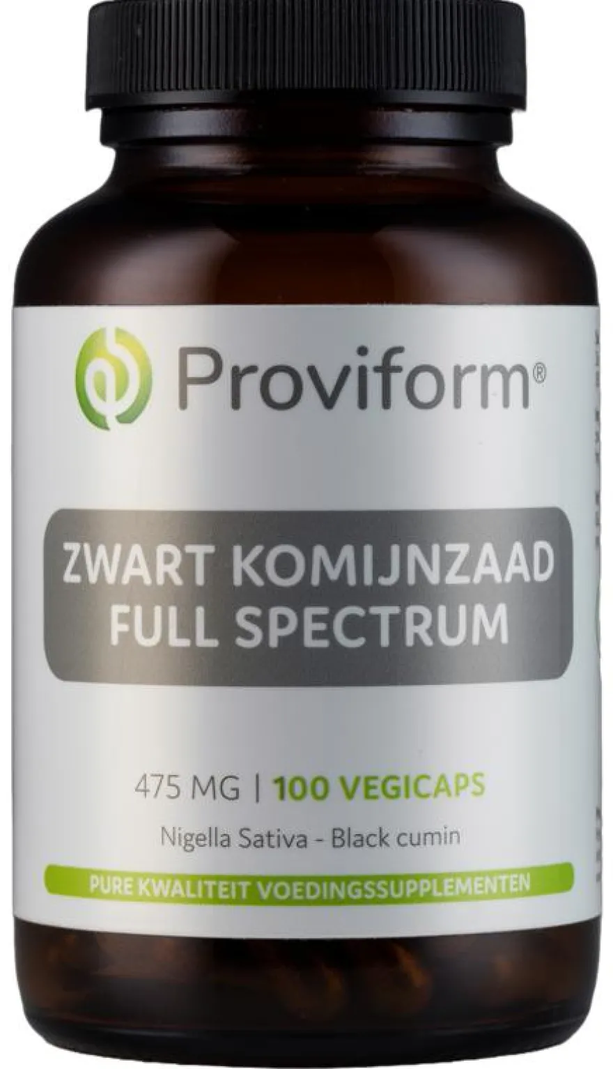 Proviform Zwart Komijnzaad Full Spectrum 475Mg (Black Cumin) (100 vega capsules)