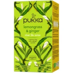 Pukka Organic Teas Lemongrass & Ginger Thee Bio (20 zakjes)