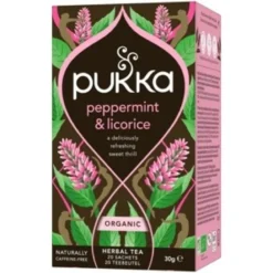 Pukka Organic Teas Peppermint & Licorice Herb Bio (20 zakjes)
