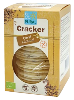 Pural Cracker Komijn/karwij Glutenvrij Bio (100 gr)