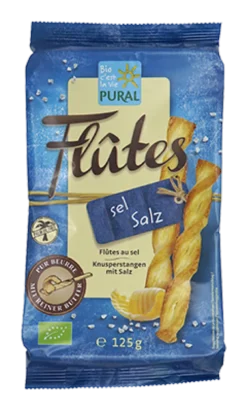 Pural Roomboterstengels met Zout Bio (125 gr)