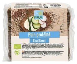 Pural Zuurdesem Rogge Eiwitbrood met Zonnebloempitten en Lijnzaad Bio (375 gr)