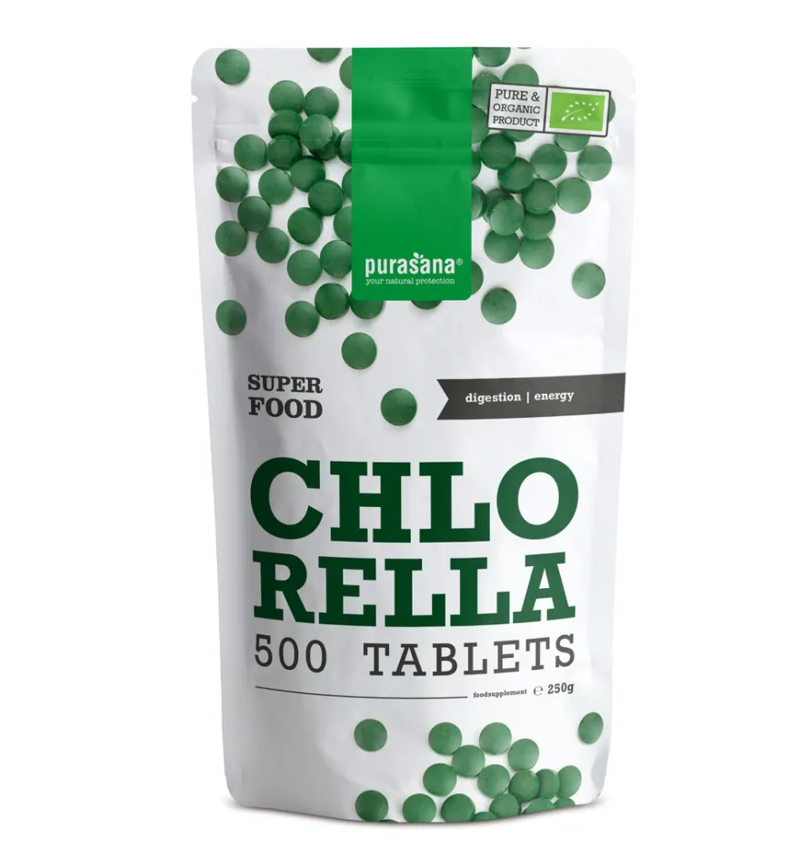 Purasana Chlorella 500 Mg Bio (500 tabletten)