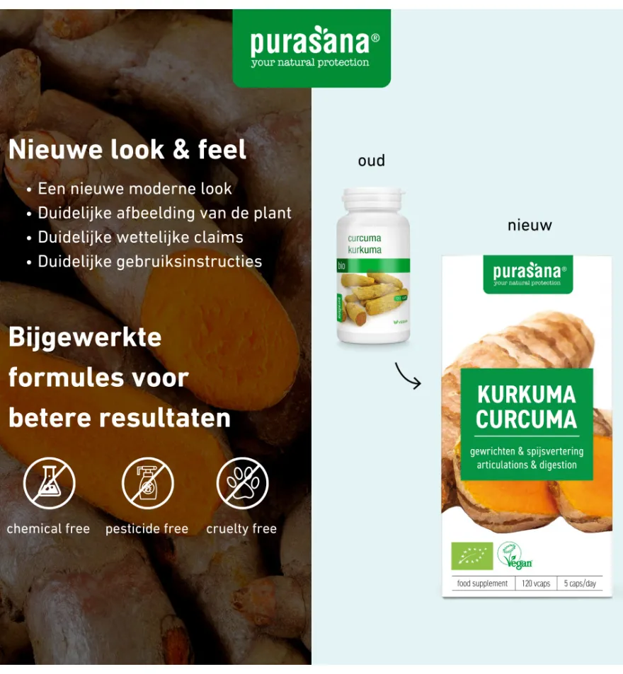 Purasana Curcuma Vegan Bio (120 vega capsules)