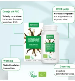 Purasana Duivelsklauw/Harpagophytum Vegan Bio (120 vega capsules)